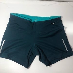 Nike athletic blue turquoise shorts m